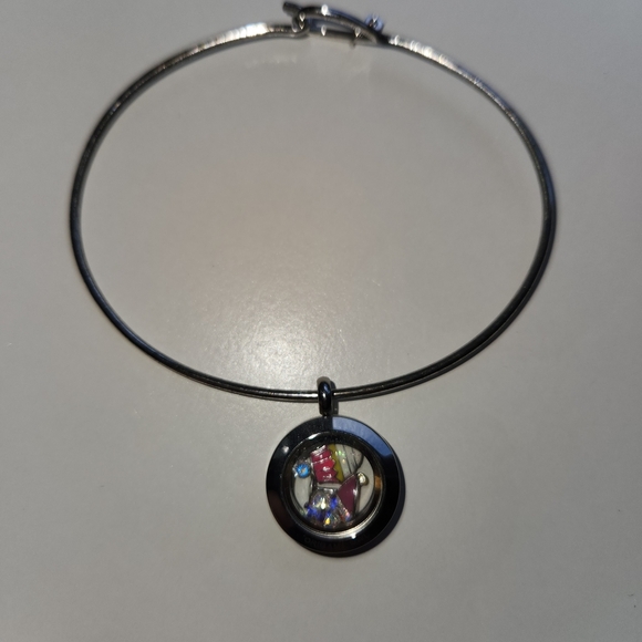 Pink Owl Silver and Pink Pendant Necklace - Picture 4 of 6